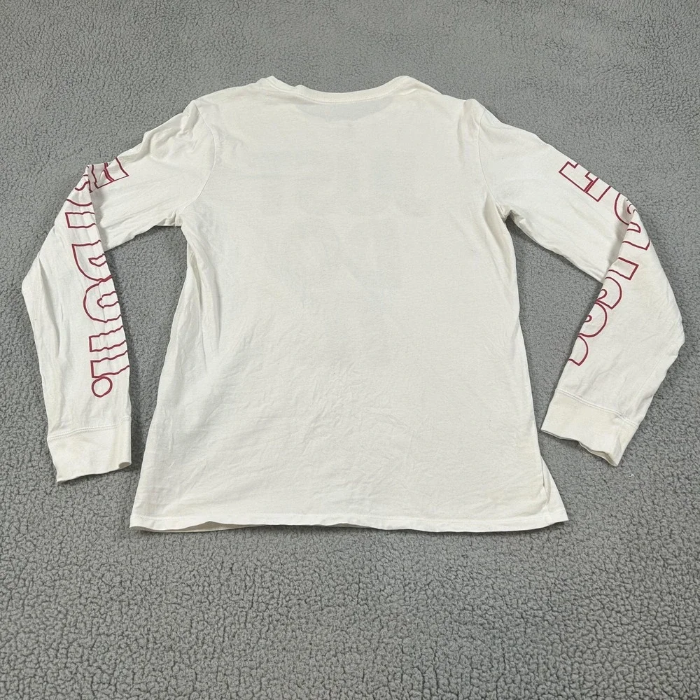 Nike Shirt Mens Medium‎ White Just Do It Long Sleeve Graphic Tee Tagless T-Shirt